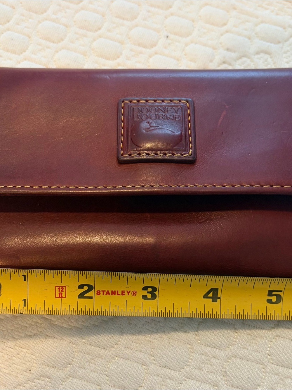 Dooney & Bourke Burgundy Leather Men's Wallet
